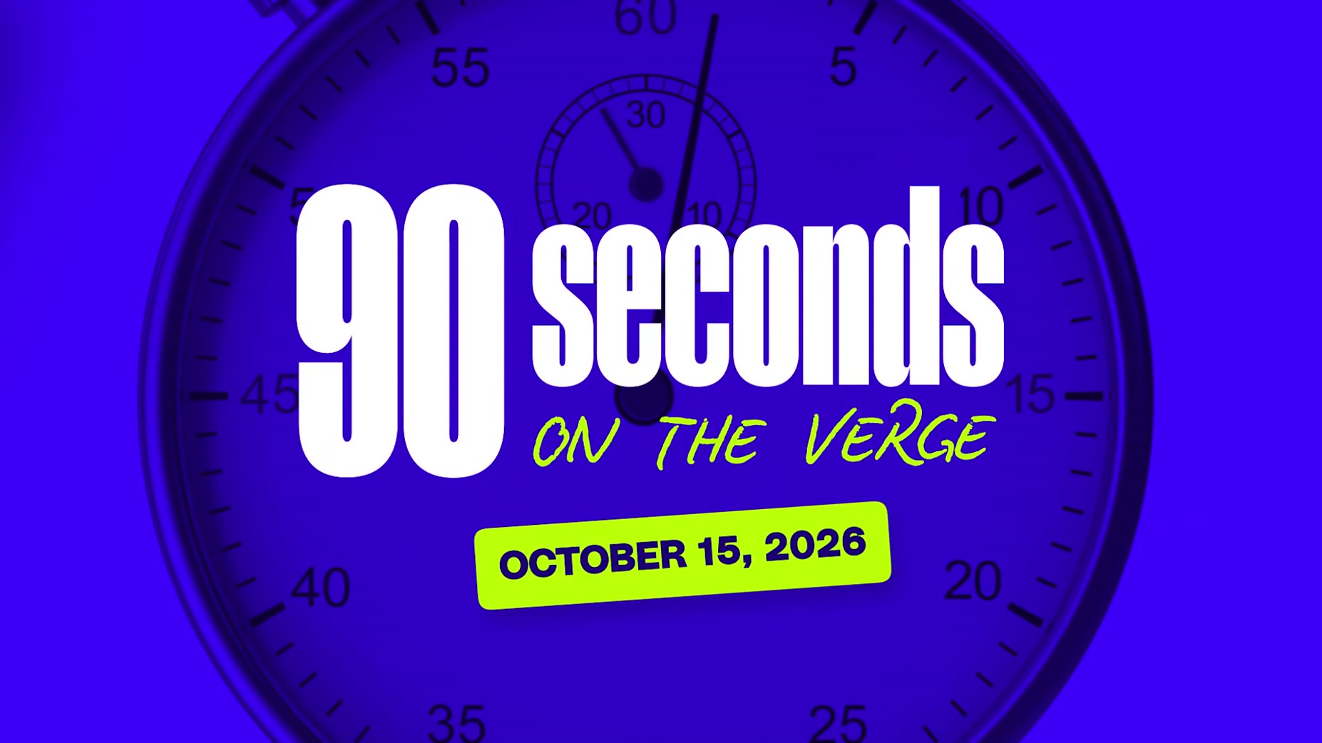 Travis Larchuk hosts The Verge's news segment '90 seconds on The Verge' for Thursday, October 15, 2026 [00:43].