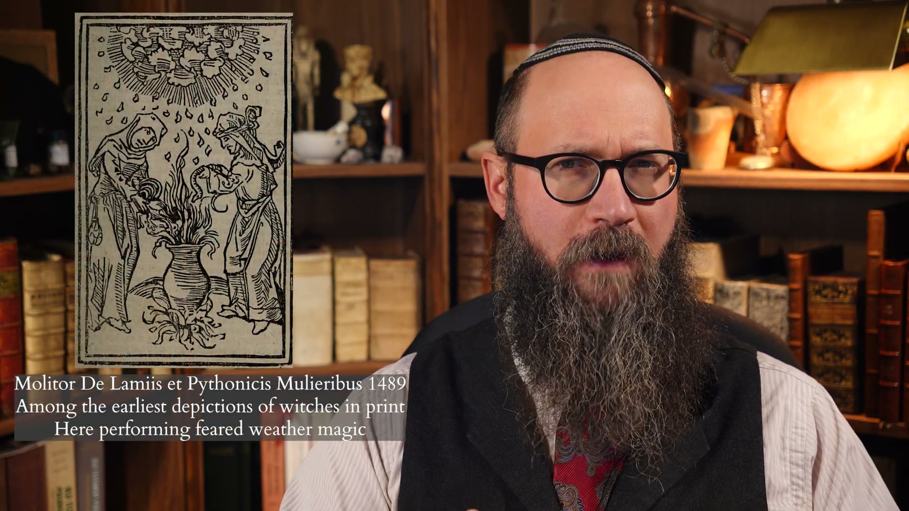Text: Molitor's 1489 De Lamiis et Pythonicis Mulieribus contains among the earliest printed depictions of witches, shown